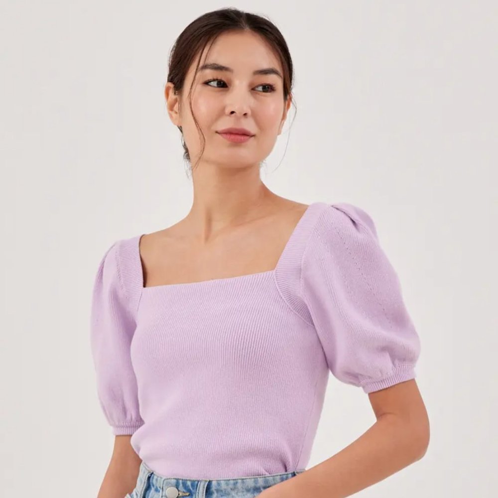 Love, Bonito Laria Square Knit Tee - S